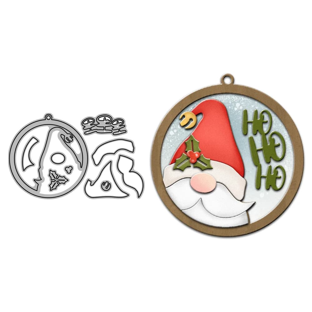 MangoCraft Christmas Cutting Dies Cute Gnome babbo natale goffratura Scrapbooking fai da te fustelle in metallo per decorazioni di carte fatte a mano