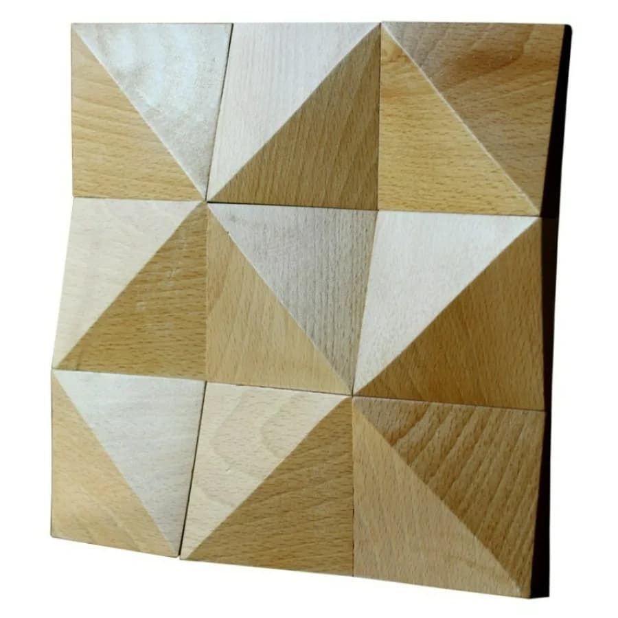 Trappola a bassa frequenza Pannello diffusore di assorbimento acustico del suono Decorazione da parete di fascia alta Decorazione della stanza video in studio di piastrelle a mosaico in legno 3D