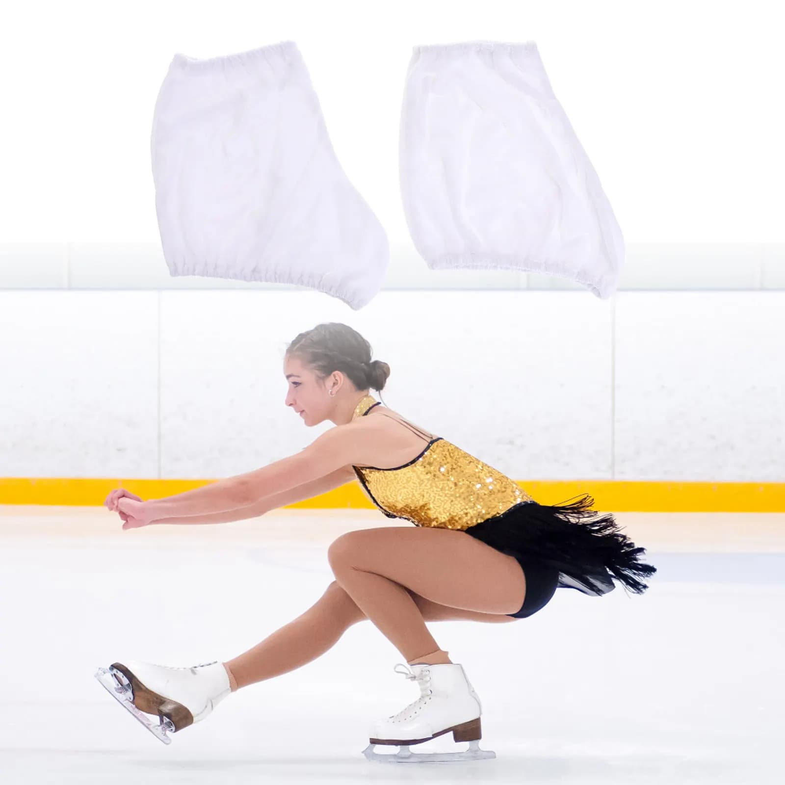 1 Paio di Copriscarpe per Pattini da Ghiaccio, Lavorazione Premium per Pattini da Hockey Artistico, Facili da Trasportare, Compagni di Viaggio per Lezioni di Pattinaggio