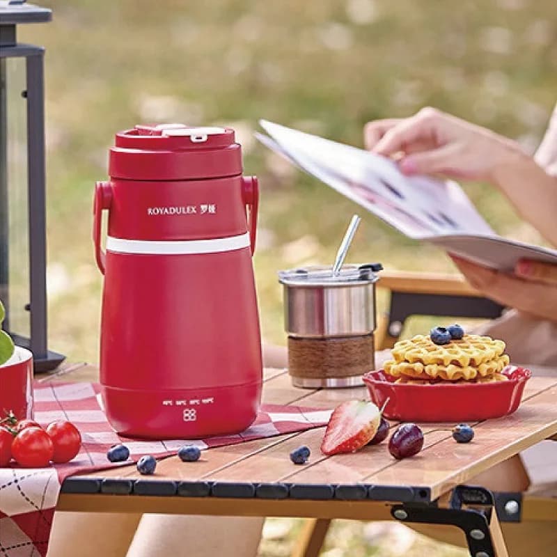 600ml Travel Electric Kettle Portable 304 Stainless Steel Heating Cup Constant Temperature Hot Water Boiler for Tea And Coffee