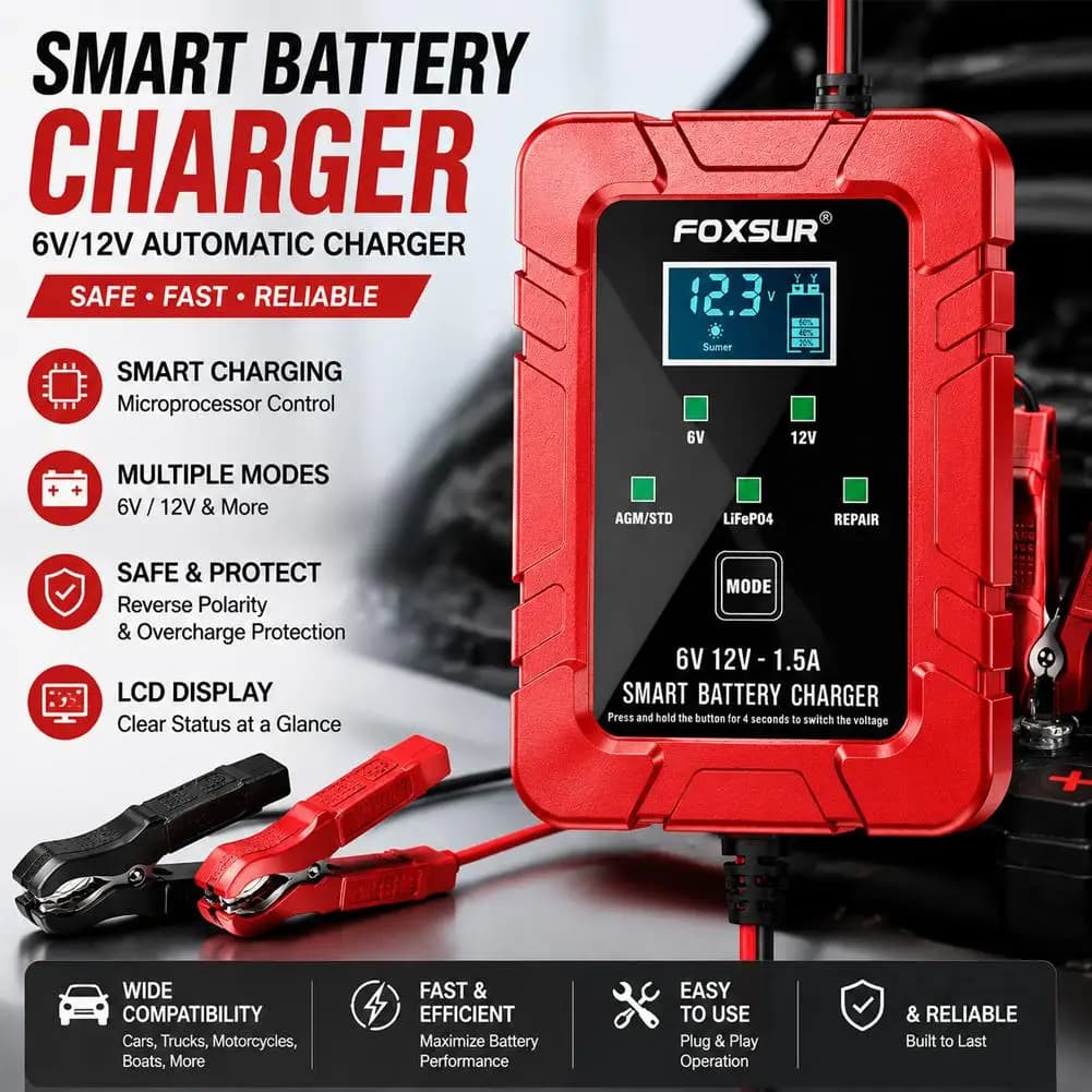 5V 12V Motorcycle Car Truck Battery Charger Repair Tool Smart Pulse Repair Tools Charger for Vehicle Batteries EU US Plug