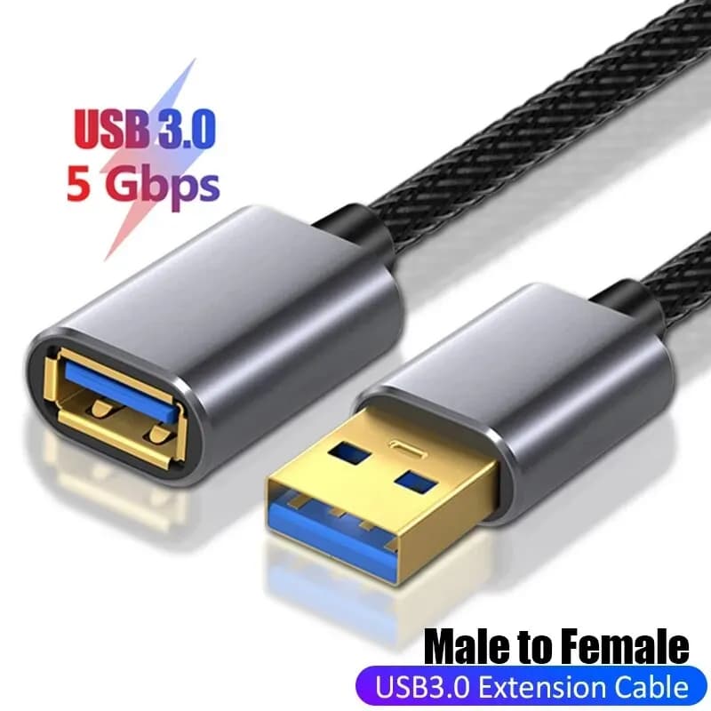 Cavo di prolunga USB maschio e femmina Cavo di ricarica mobile USB 3.0 adatto per laptop intelligenti, TV, Ps4, e cavi di prolunga USB