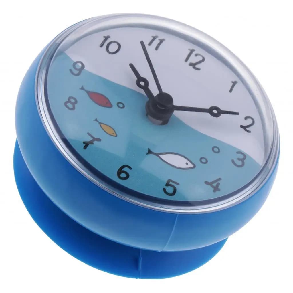 Orologio da Parete Silenzioso e Impermeabile in Silicone PVC, Piccolo Orologio da Bagno Impermeabile, Decorazione e Accessori