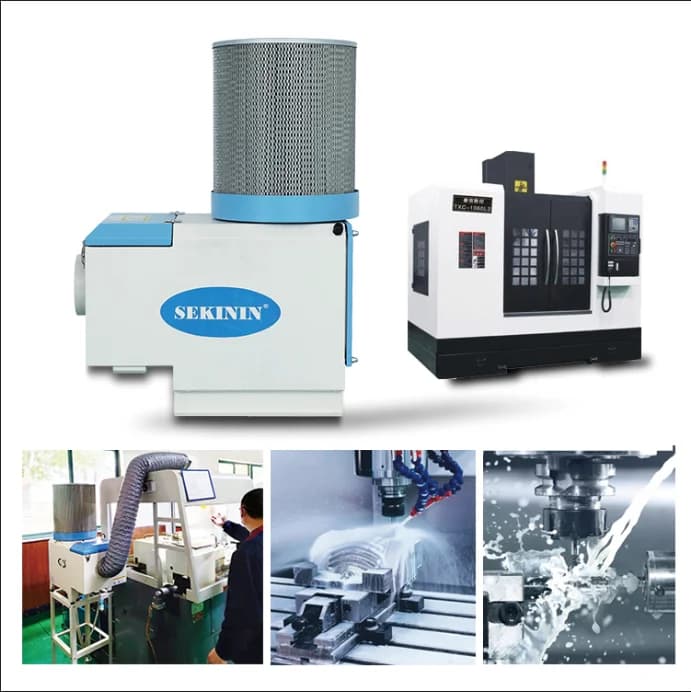 Combinazione di apparecchiature per la pulizia dell'aria centrifuga e del filtro Collettore di nebbia d'olio per purificatore di nebbia d'olio CNC con filtraggio HEPA