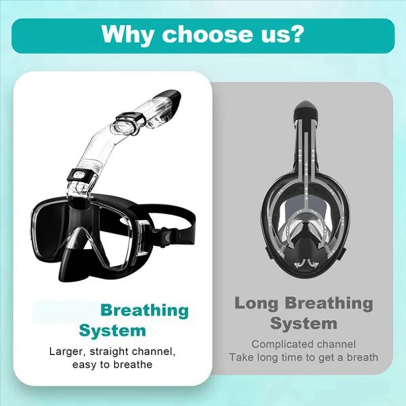 2525+ Underwater mask Set snorkeling mask with full drying for free swimming professional snorkeling equipment for adults