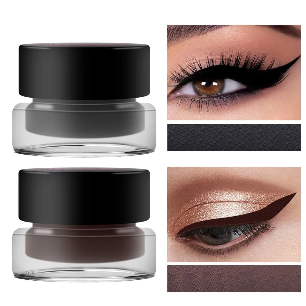 Miss Rose Black Eye liner Pen Makeup Gel Eyeliner Kajal Eye Shimmer Cosmetics