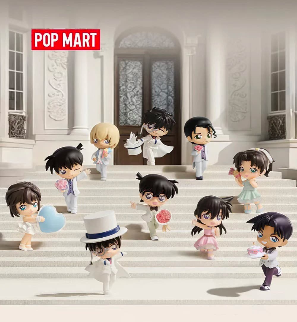 POP MART Detective Conan Serie Anniversario Blind Box Kuroba Kaito Figure Giocattolo da Collezione per Bambini Regalo di Compleanno