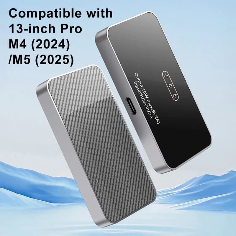 Modulo caricabatterie wireless magnetico in lega di alluminio con connettore intelligente a ricarica rapida da 18 W per iPad Pro 13 "12.9" 11 "