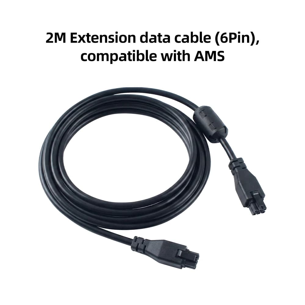 For Bambu Lab X1/P1 6-pin 2M Extension Cable for AMS HUB Connection to AMS 3D Printer Upgraded Parts for Bambu Lab X1/P1 AMS