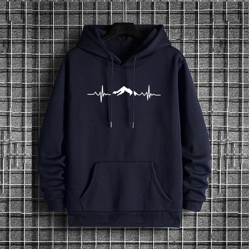 Stampa Felpe con cappuccio da uomo Moda Felpe casual All'aperto Fitness Sport Jogging Abbigliamento da uomo Street Pullover Autunno Inverno Top