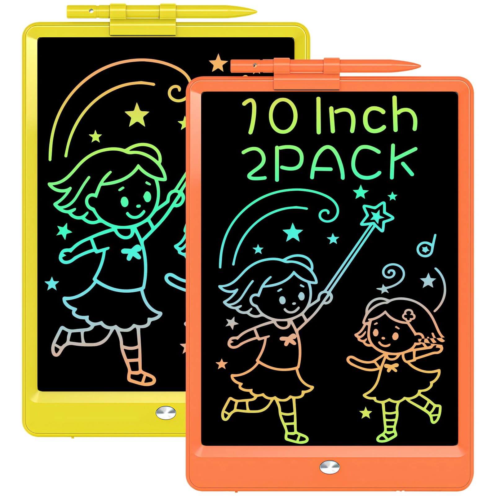 1/2 pezzi Tablet LCD da 10 pollici per scrittura digitale, tavoletta grafica elettronica per disegno a mano, giocattoli educativi e didattici per bambini