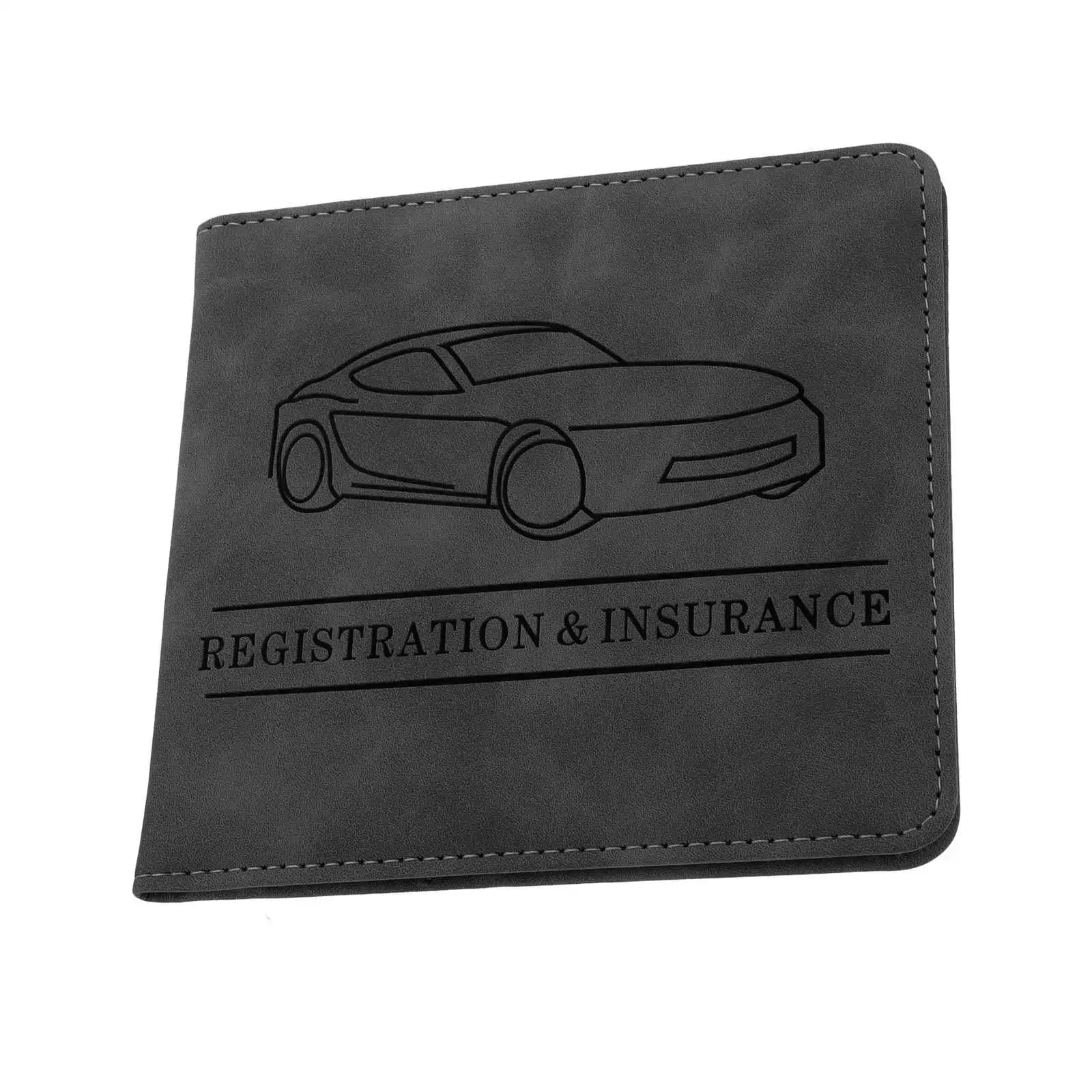 1 wallet car license, card organizer, light document holder for men and women, small credit card holder for vehicles
