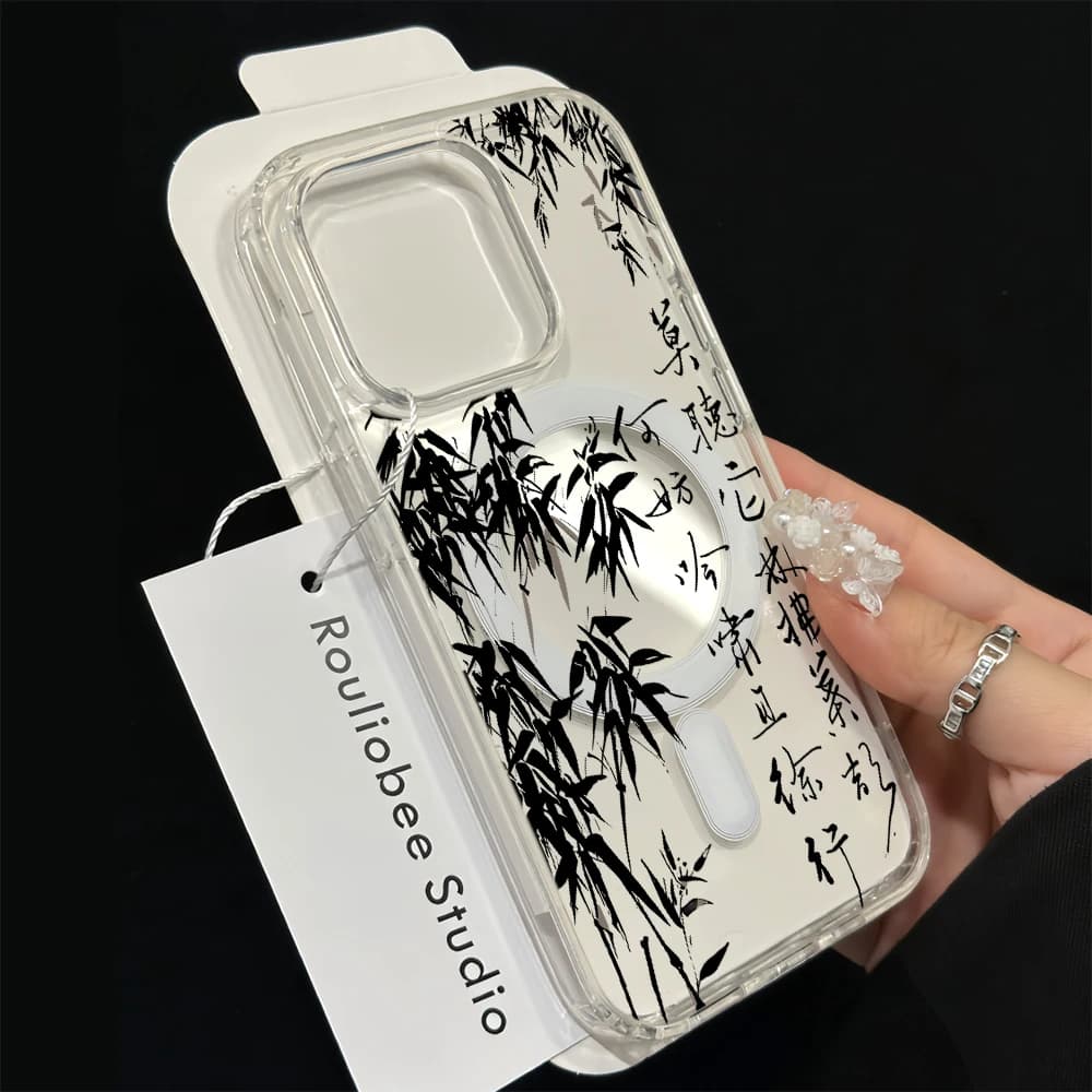 Nuova Cover Trasparente Compatibile con iPhone 17, 11, 14, 15, 12, 13 Pro Max, Air 16, 14, 15 Pro, 16, 17 E, 15 Pro - Stile Cinese