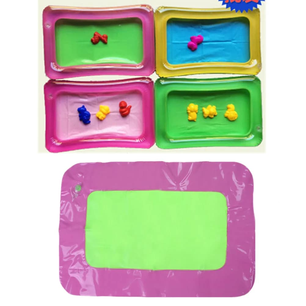 Casuale 1pc Indoor Magic Play Sand giocattoli per bambini Mars Space vassoio di sabbia gonfiabile accessori tavolo Mobile in plastica giocattolo per feste per bambini