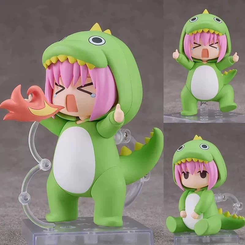 Action Figure Bocchi The Rock Series da 10 cm, Modello Dinosauro in Versione Q, Simpatico Ornamento da Scrivania, Giocattolo da Collezione, Regalo per Appassionati