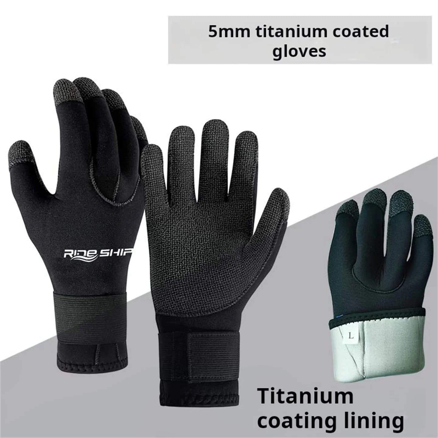 Diving gloves in Kevlar Anti wear-resistant cut 3MM / 5MM Snorkeling gloves neoprene Underwater Fishing Beach Pettinatura