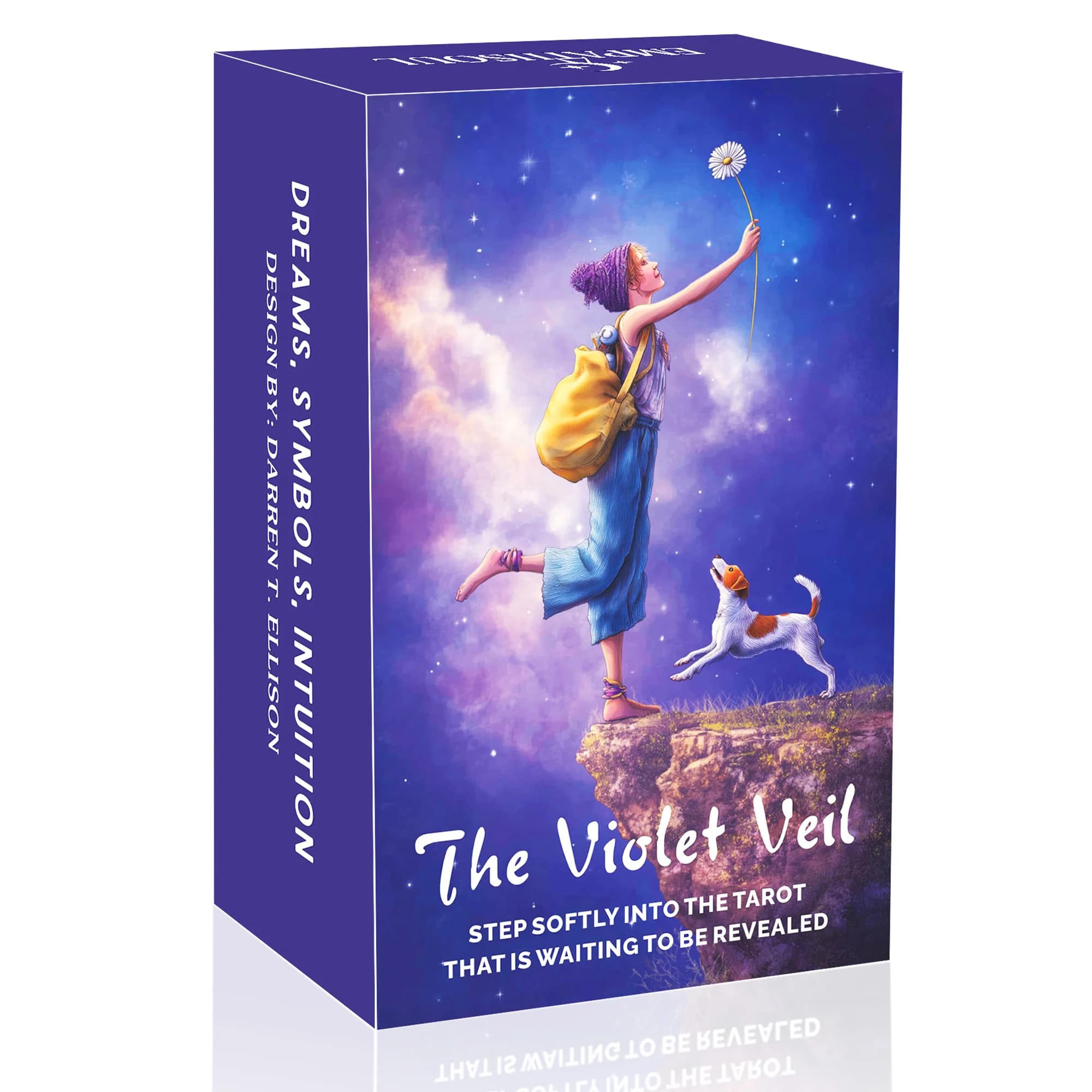 The Violet Veil, 78 Carte dei Tarocchi Originali con Guida, Stile Viola, Divinazione del Destino, Giochi di Carte, Carte dei Tarocchi, 12*7cm, 14+