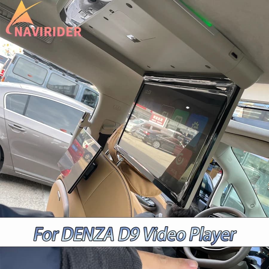 Monitor da soffitto per tetto Android 13 da 17 pollici per schermo DENZA D9 universale per auto WIFI USB HDMI lettore video multimediale