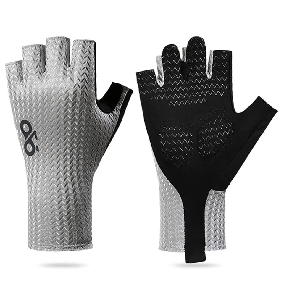 Summer Breathable Half Finger Cycling Gloves Ultralight Road Bike Gloves Anti-Slip Silicone Palm Pad Cool Sports Gear Men Women