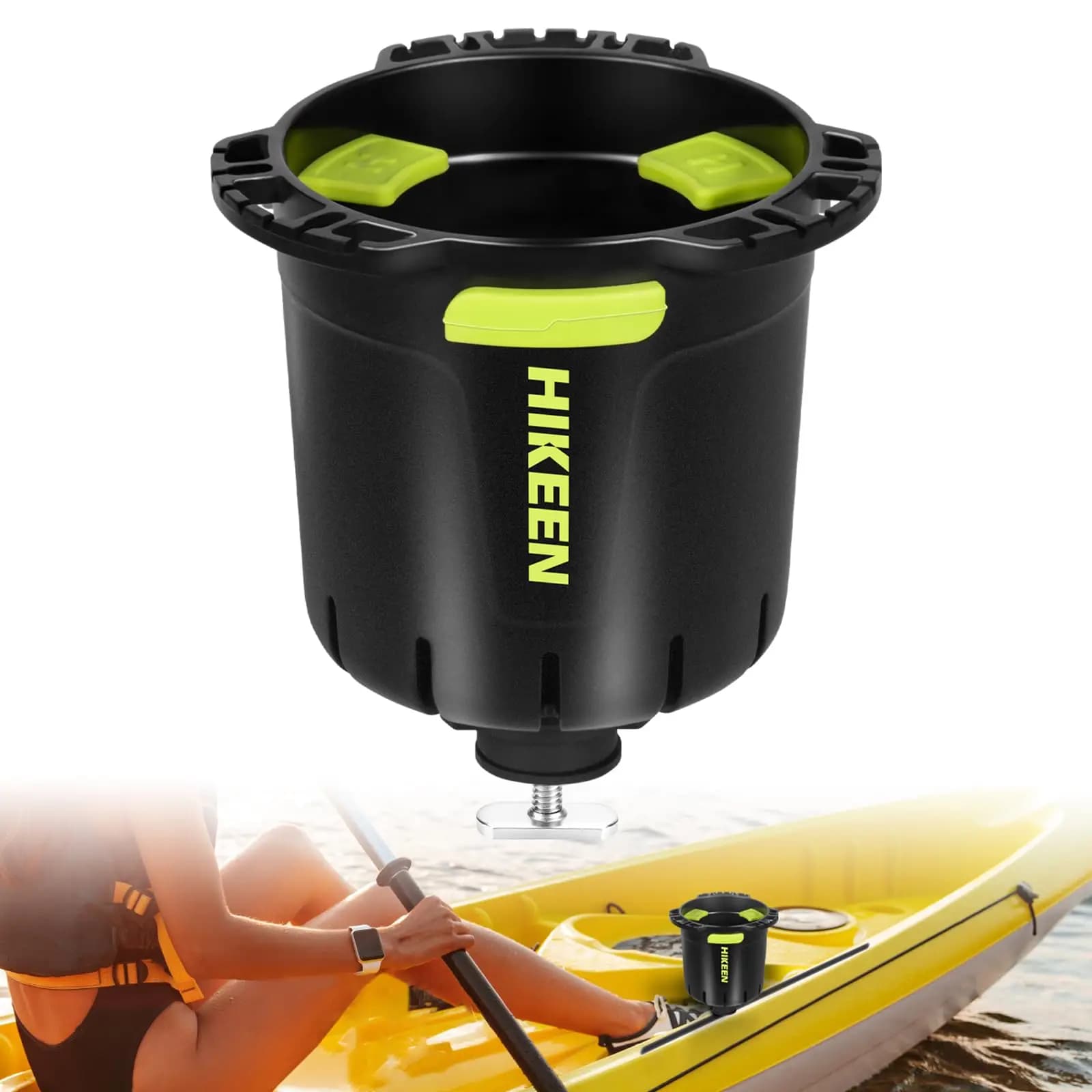 Portabicchieri per kayak con linguetta in gomma Portabicchieri multifunzionale per portabottiglie per kayak Bevande Strumento per la pesca Esche per riporre