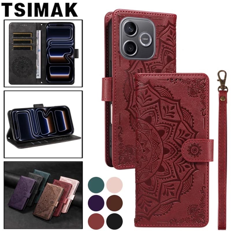 Custodia a Portafoglio Magnetica 3D in Pelle per Honor 200 Smart 400 Pro 500 600 Lite, Cover per Honor 400 Lite Honor 600 Pro