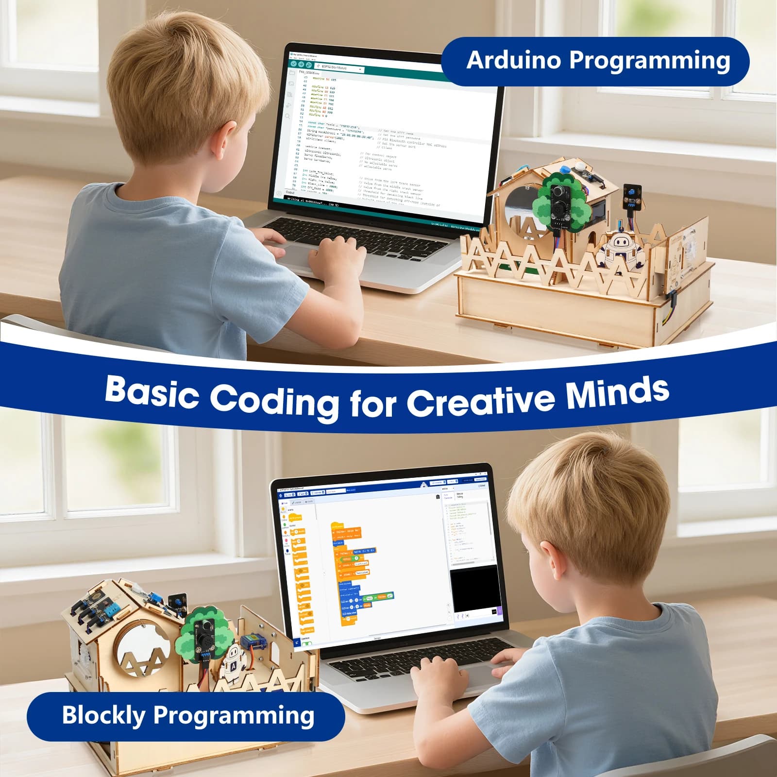 Kit di avvio ACEBOTT ESP32 RFID Smart IOT per Arduino, kit ESP32 STEM, set educativo STEM, giocattoli fai-da-te per la codifica, per adulti e ragazzi dagli 15 anni in su