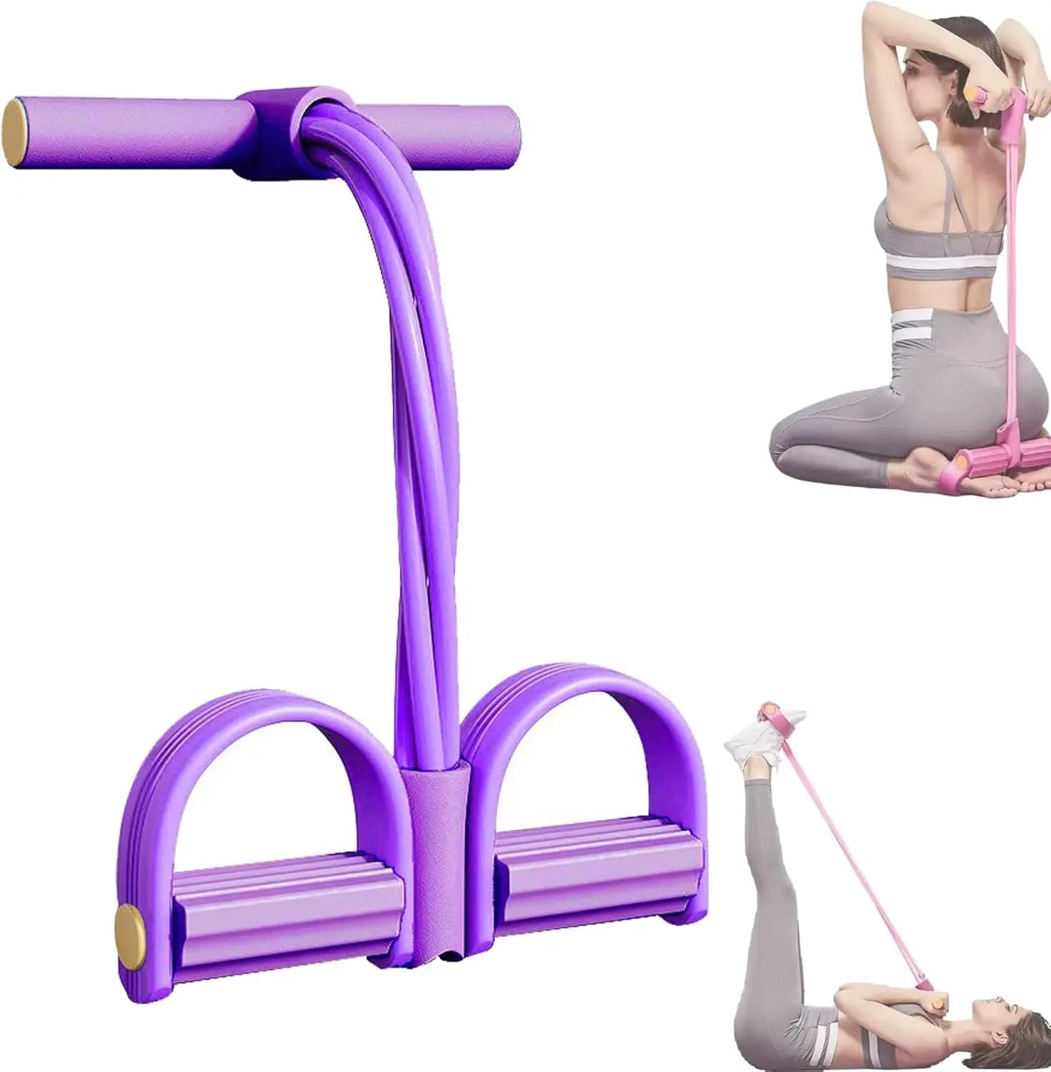 4/6 Tubes Multifunctional For Home Use Fitness Yoga Abdominal Strength Elastic Band Voltage Cord Assist sit-up