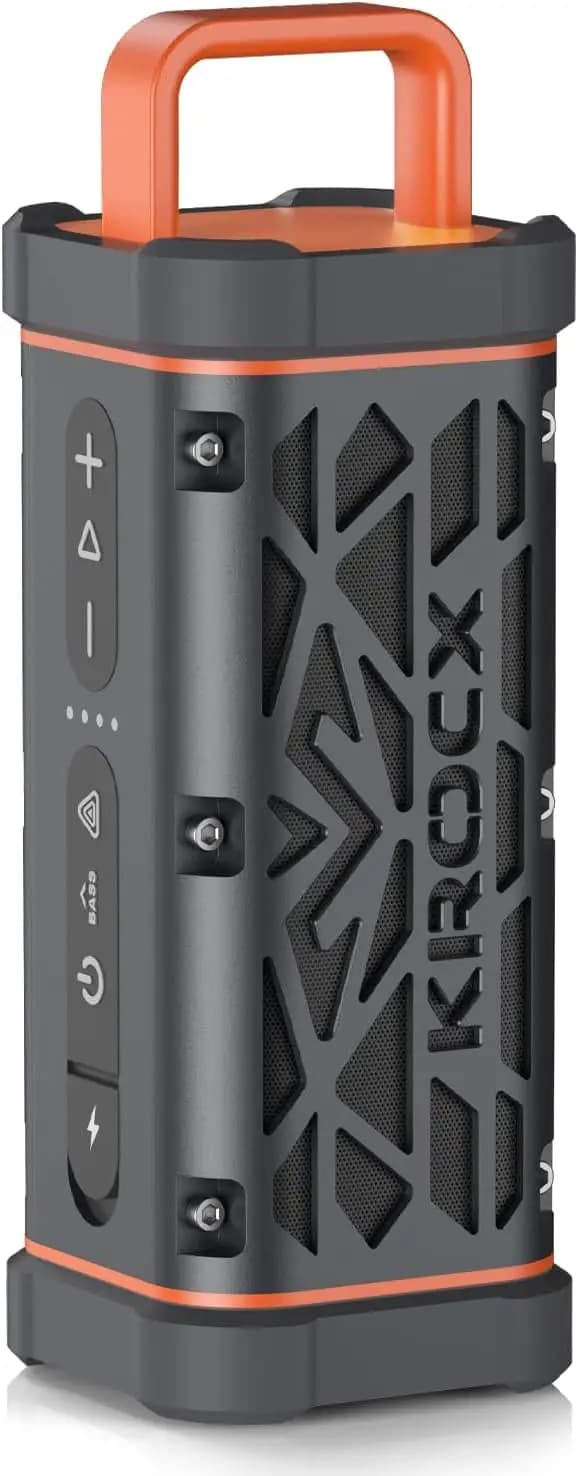 Altoparlante Portatile Magnetico Interamente in Alluminio, 45W IP68 Impermeabile, Altoparlante Bluetooth Wireless con 25 Ore di Autonomia per Uso Esterno