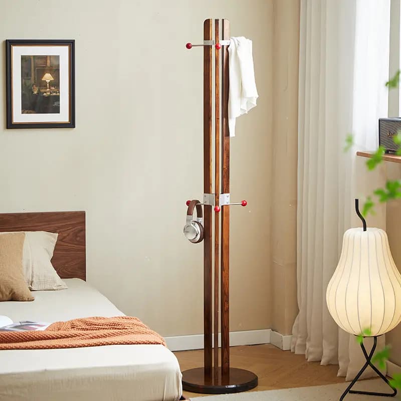 Appendiabiti Nordico Salvaspazio per Soggiorno, Porta Borse, Appendiabiti Moderno con Scaffale Angolare, Perchero, Arredamento Casa