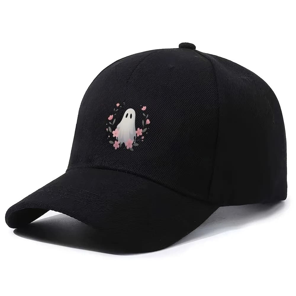 Cappellino da baseball con fantasia floreale, simpatico e straniero, regolabile, casual, con stampa, per adulti unisex