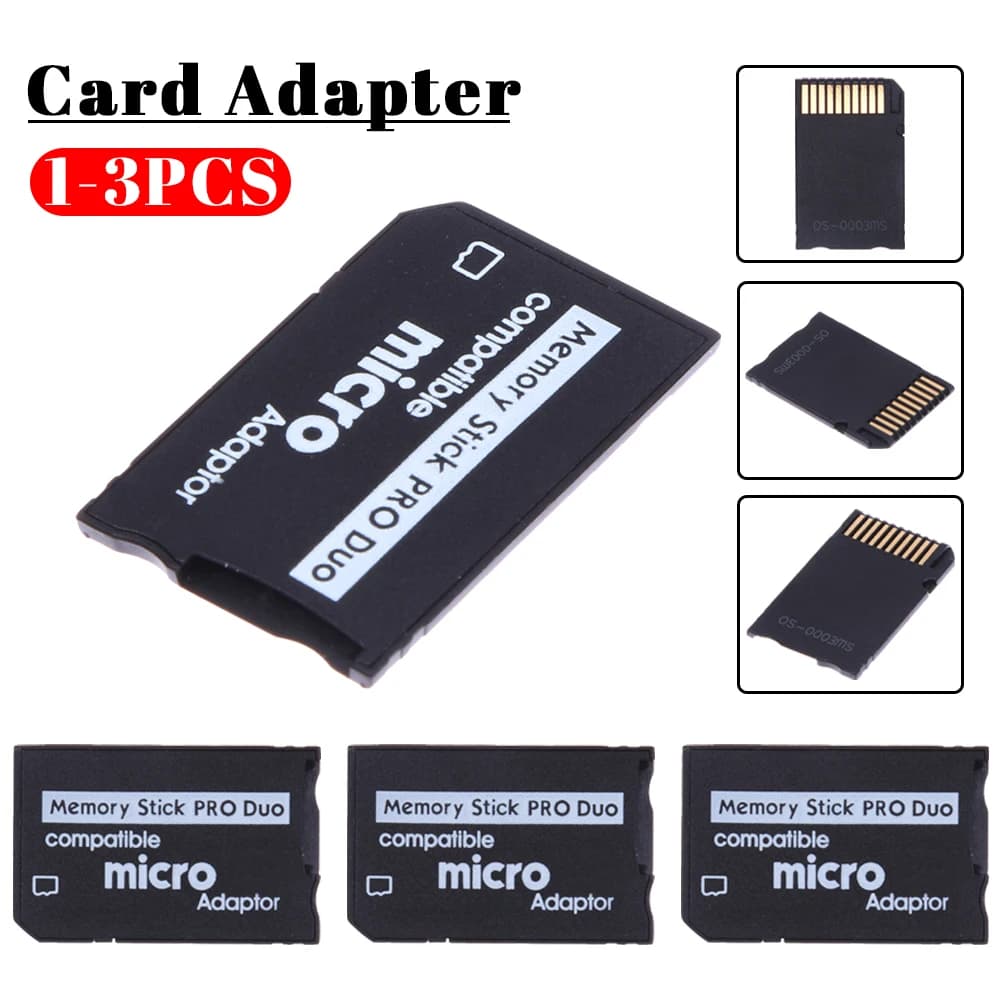 Lettore di schede Memory Stick Pro Duo da 3/2/1 pezzi per accessori di ricambio per convertitore PSP