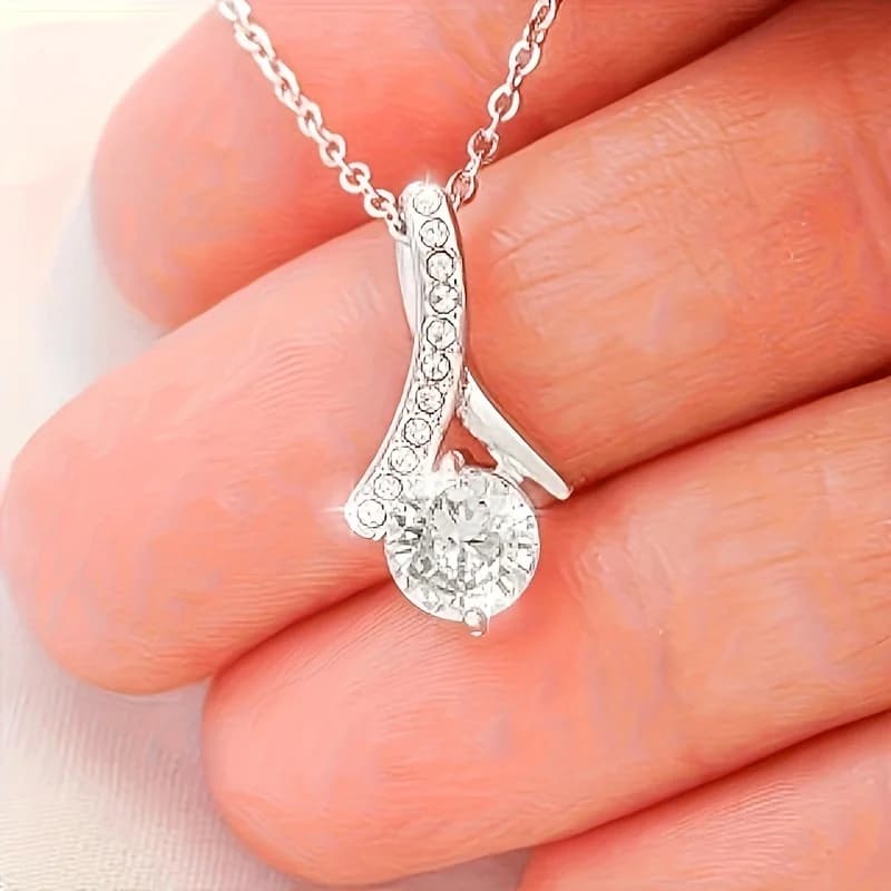 Two elegant and exquisite moissanite pendant necklaces+sparkling earrings, hypoallergenic, suitable for women's birthdays, holidays, and Christmas gifts, essential for daily wear