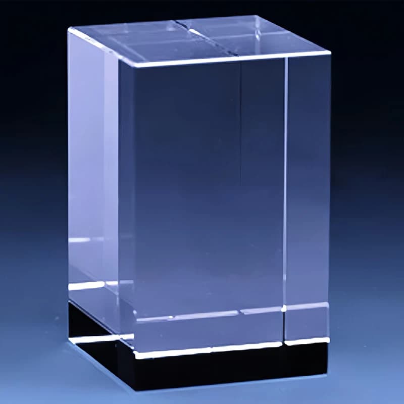 K9 xTool Optical Crystal Cube for Laser or Printing Engraving, Miniature, Home Decorations, Photo Object, Glass Card Holder