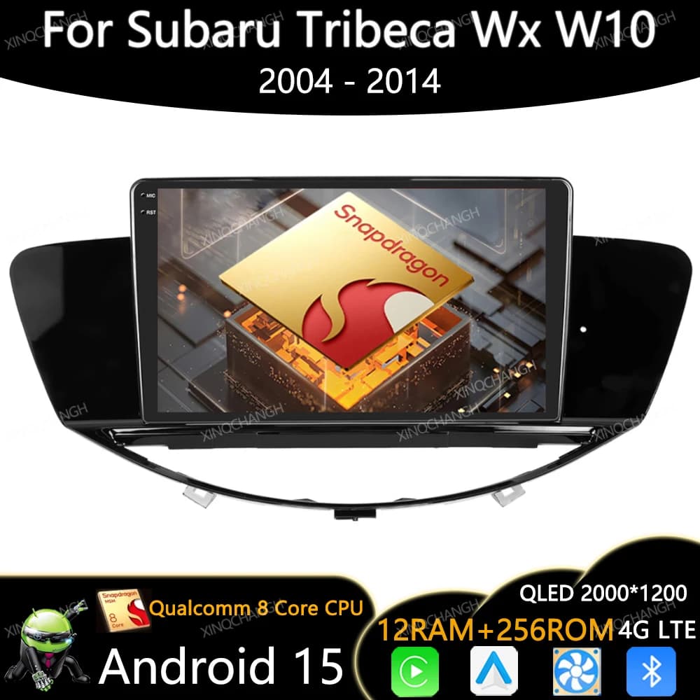 Android 15 Autoradio Per Subaru Tribeca WX W10 2004 - 2011 2012 2013 2014 Multimedia Stereo Video Player 4G LTE 5G WIFI 2DIN BT
