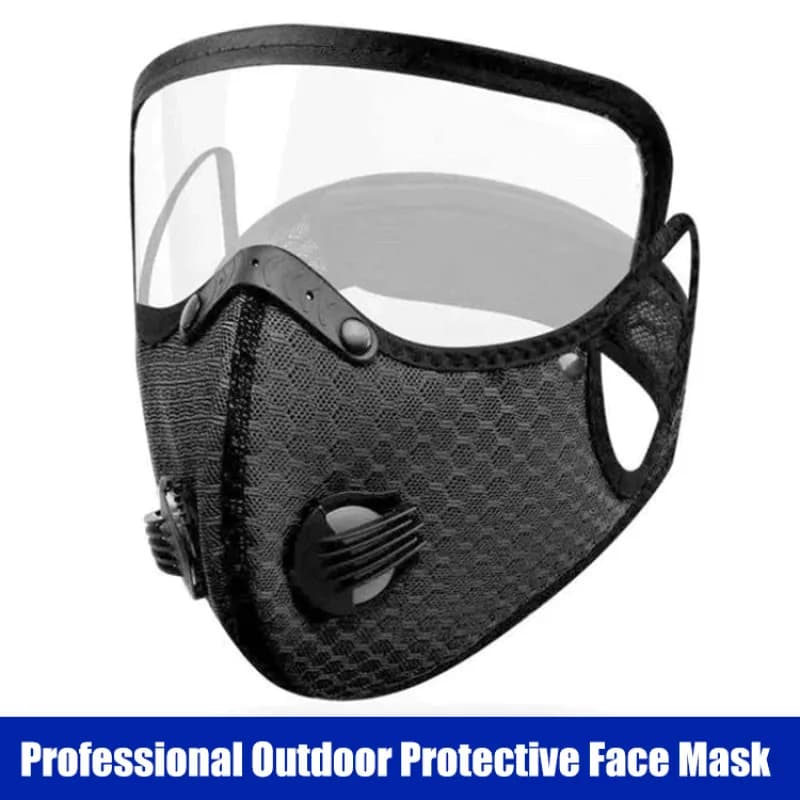 Outdoor Sports Warm Face Mask Breathable Dustproof Mask with Activated Carbon Filter Removable Lens Windproof Cycling Mask