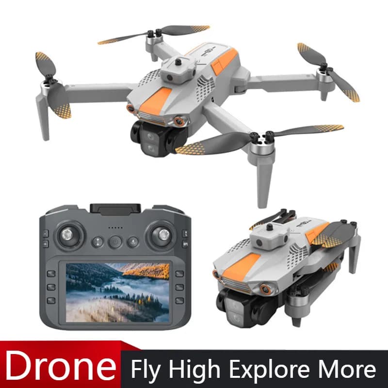 LF669 Droni RC Telecomando schermo da 4,5 pollici 4K HD Professinal Duals Camera 360 ° Regalo di giocattoli quadricottero per evitare ostacoli