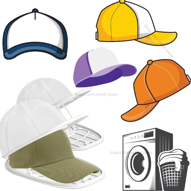 Sacchetto per lavare cappelli da baseball, prodotti per la casa, accessori per il bucato, telaio di protezione anti-deformazione per cappelli, telaio robusto