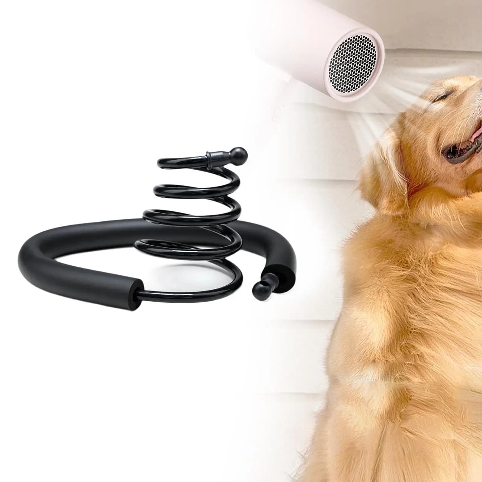Universal Dog Hair Dryer Stand Hands Free Neck Hanging Groomer Accessory for Pet Salon Grooming