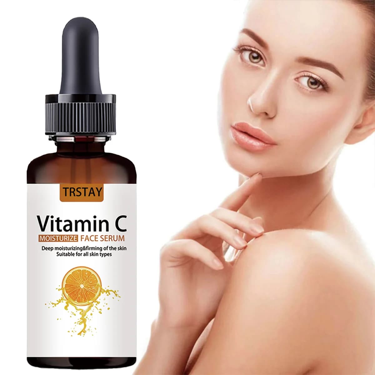 TRSTAY vitamin C serum for facial hydration clear Spotos fade dark spots and freckles