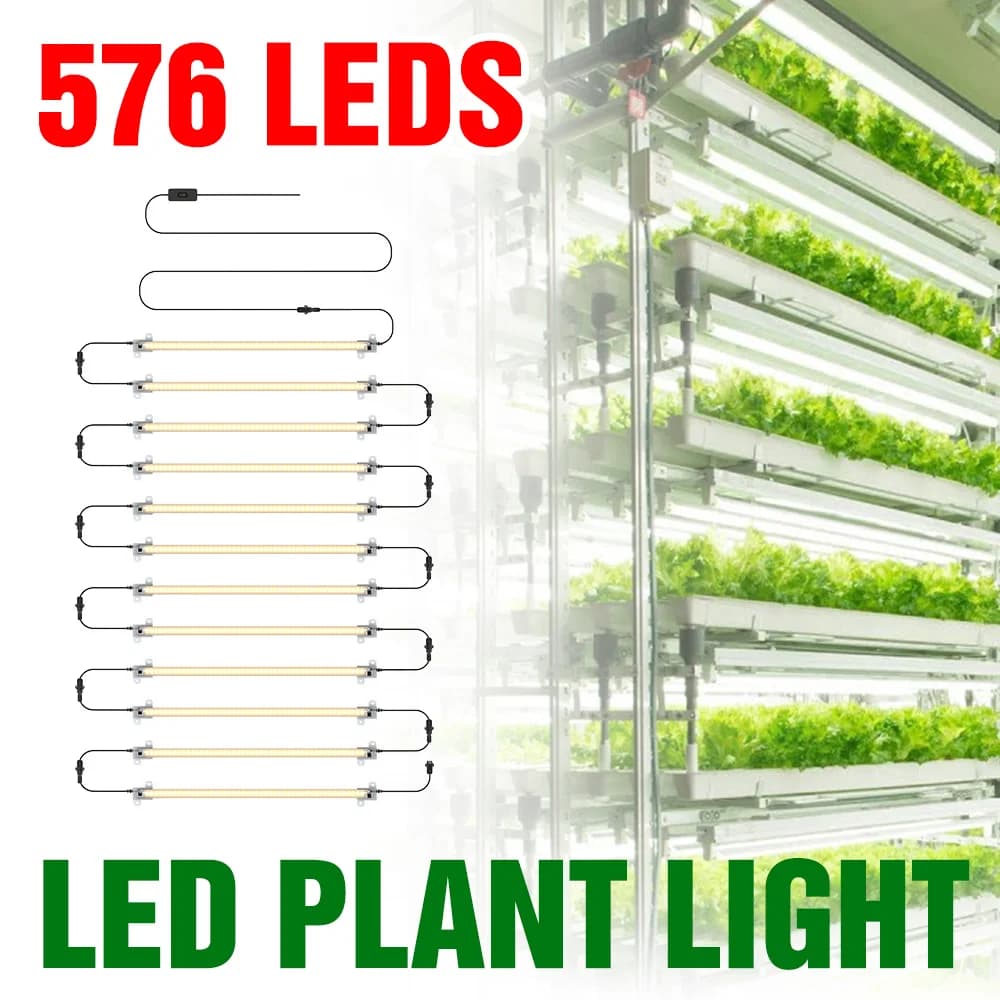 LED Coltiva La Luce di Striscia Spettro Completo Phyto Lampada Piantine di Fiori Interni Piante Succulente Piante in Vaso Coltivazione Riempimento di Illuminazione AC180-240V