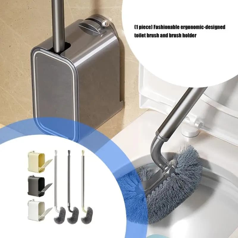 Scopino per WC ergonomico con supporto apertura automatica Installazione semplice facile pulizia e decorazioni per il