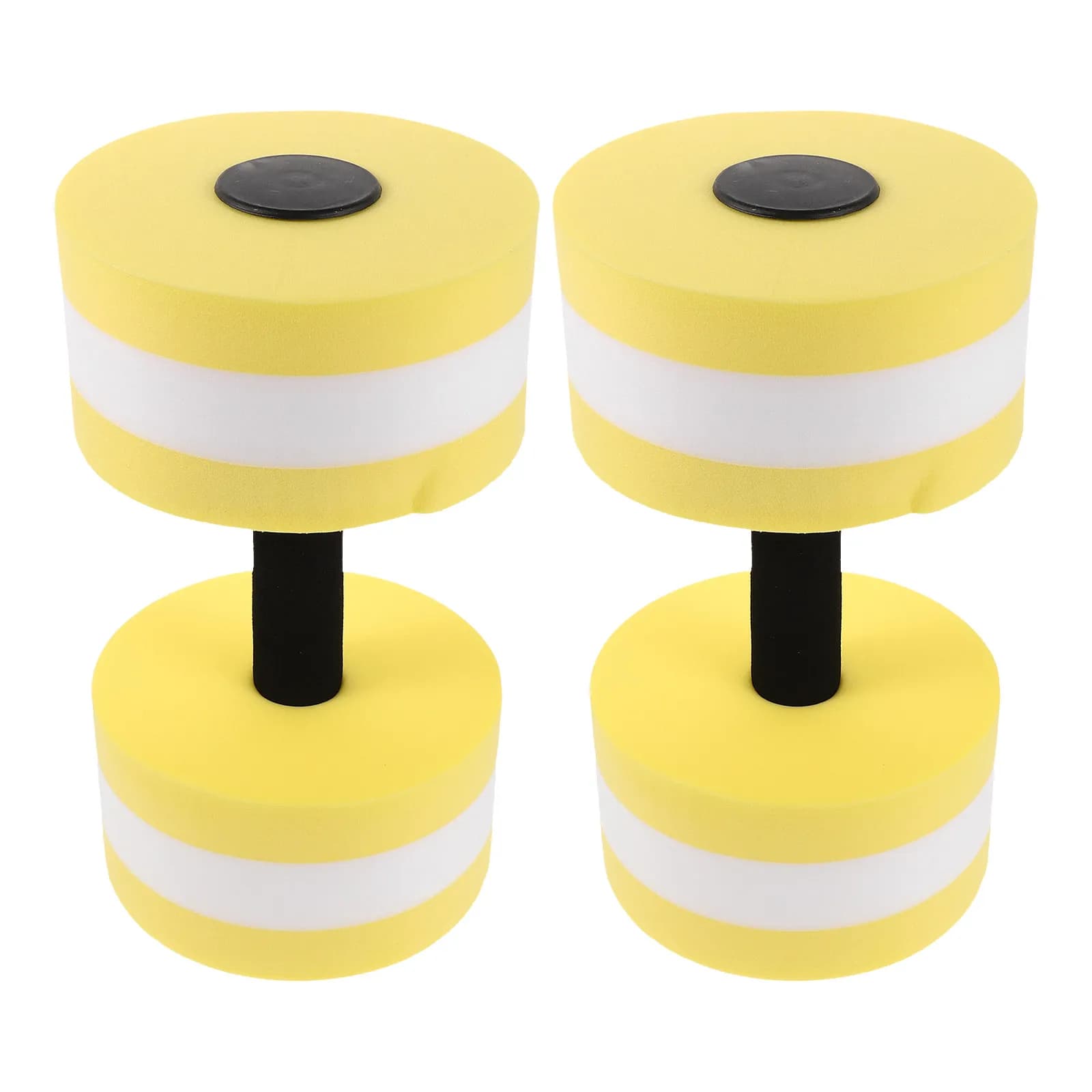 2Pcs Eva Water Floating Dumbbells Aqua Fitness Barbells Pool Weights for Water Aerobics Aquatic Exercise Training
