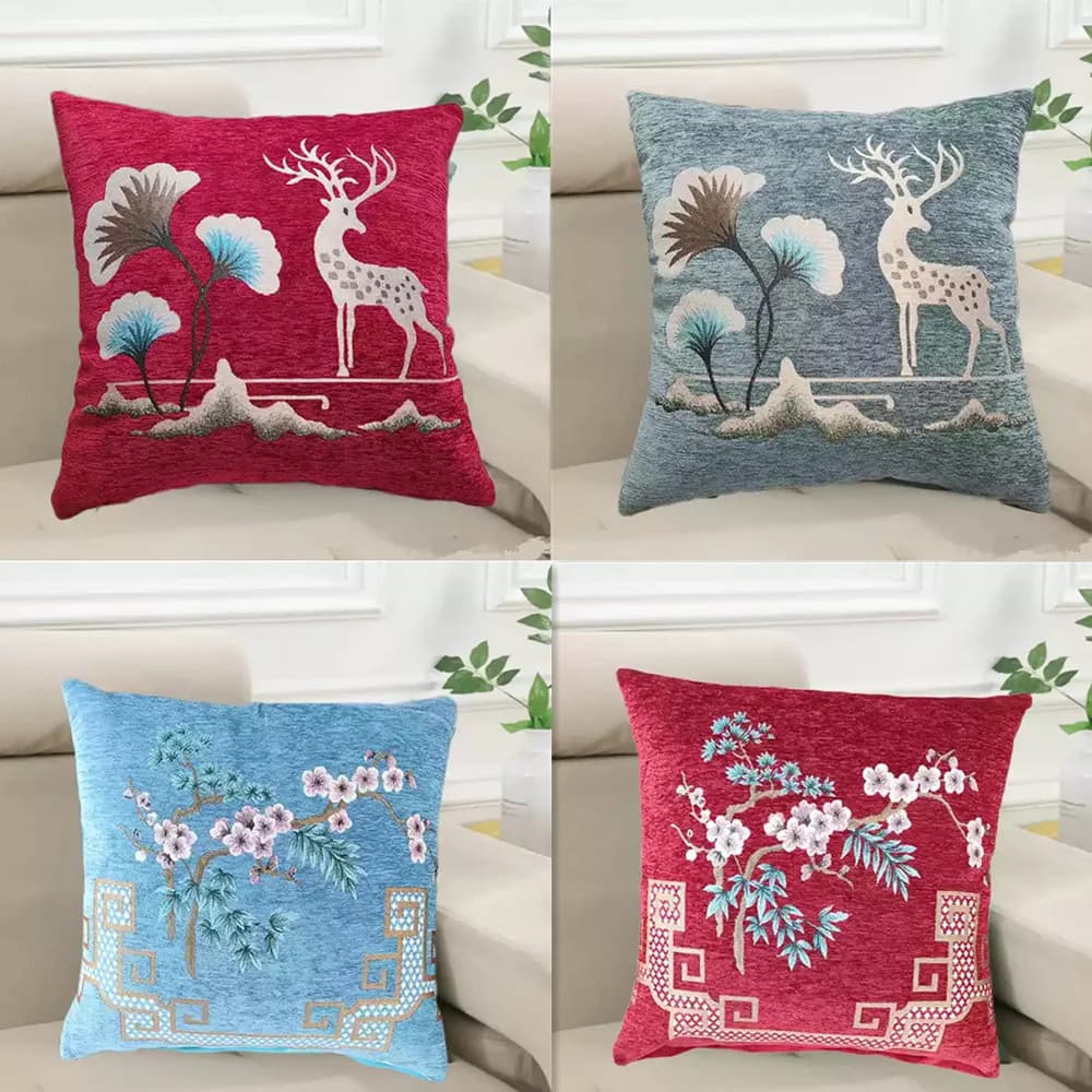 Comodo cuscino di supporto per il collo con cuscino jacquard in ciniglia per viaggi in ufficio a casa, cuscino per dormire mattutino in auto, cuscino da comodino