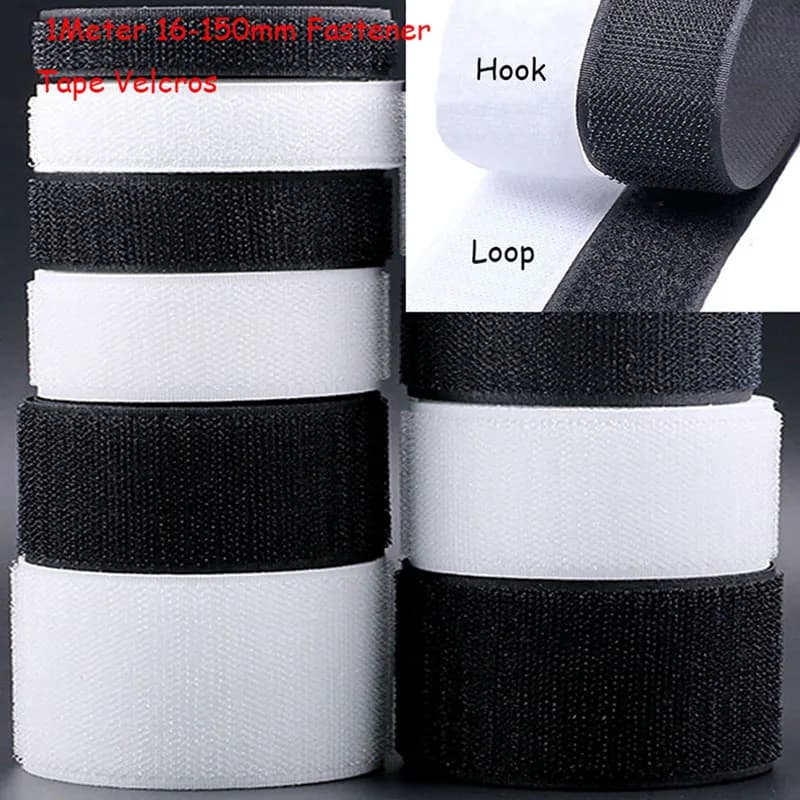 1 metro 16-150mm cucire su gancio e anello nastro di fissaggio non adesivo strisce di nylon tessuto nastro ad incastro adesivo accessori fai da te