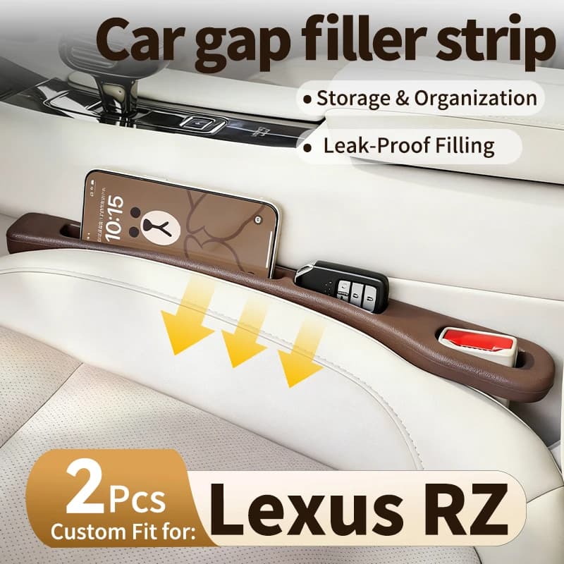 Car gap filler strip for Lexus RZ Plug-and-play car seat gap seal strip no leg space occupied expand interior side storage space