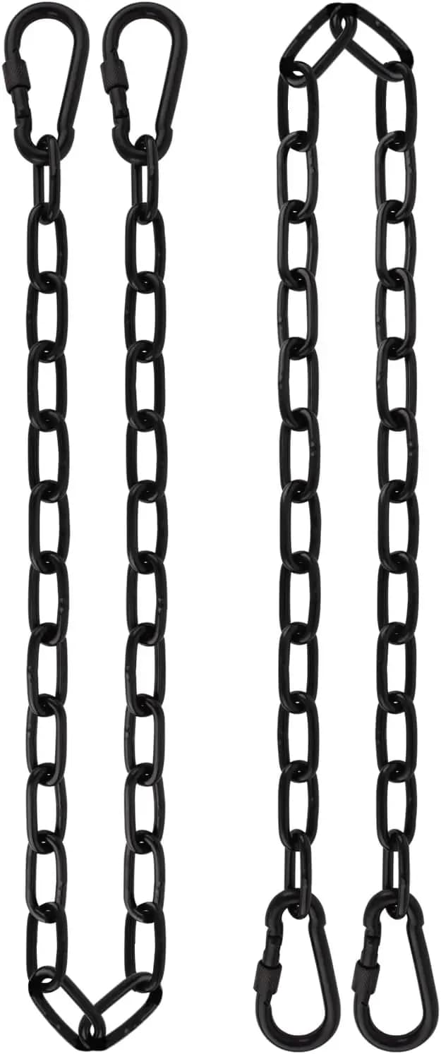 Set of 2 Chains Robuste from 44 Poles with Moschettons, Capacity 500 Bookcases for Amache, Altalene and Boxing Bags, for Interior and Exterior