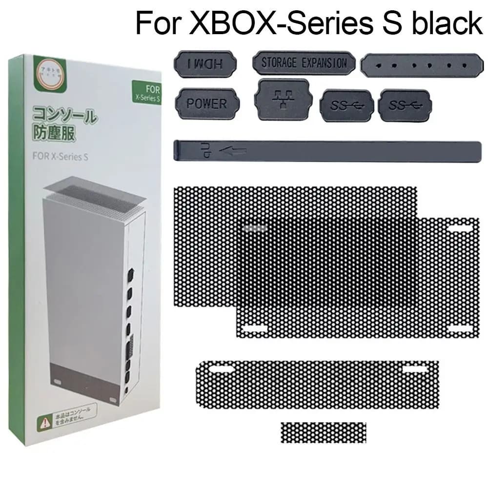 Console di gioco antipolvere per console Xbox Series X/S Tappo antipolvere Filtro a rete Jack antipolvere Copertura antipolvere per Xbox Series X/S
