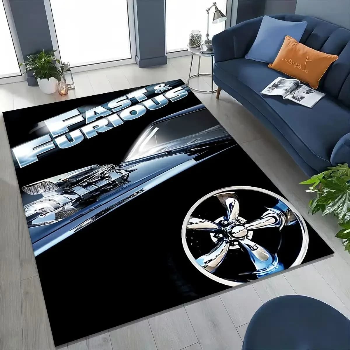Fashion Fast & Furious X Dominic Art Carpet Rug for Bedroom Living Room Sofa Home Doormat Decor Large Kid Non-slip Floor Mat