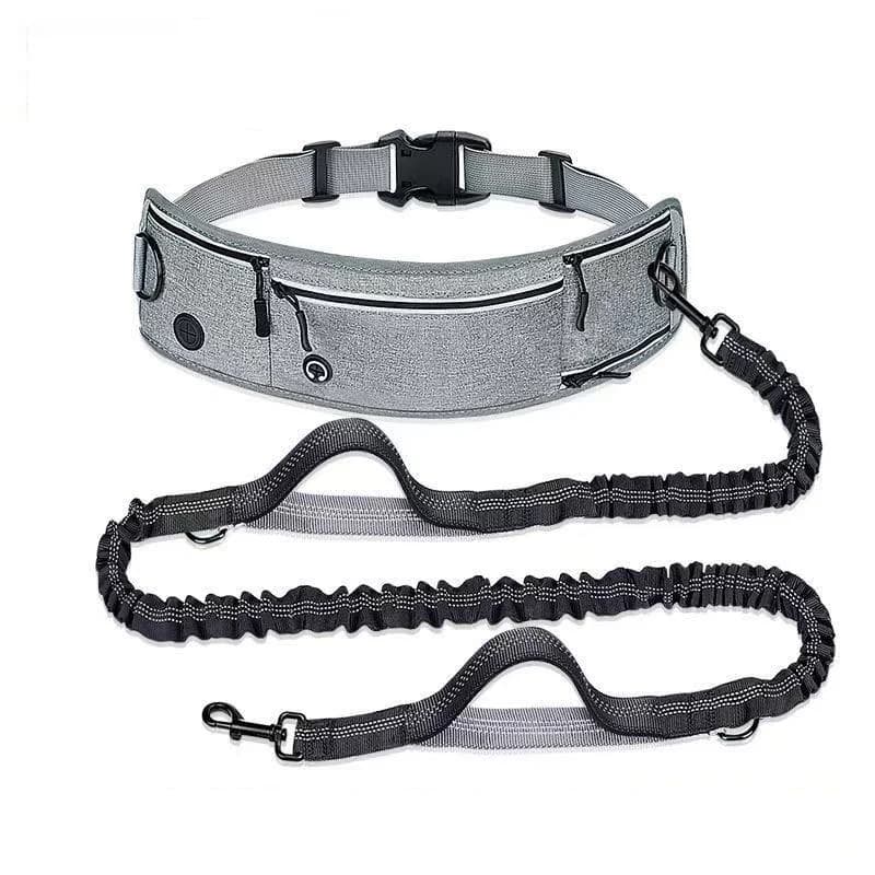 Guinzaglio per cani da corsa con marsupio, set corda per passeggiate, attrezzatura sportiva per esterni, guinzaglio per tiro alla fune
