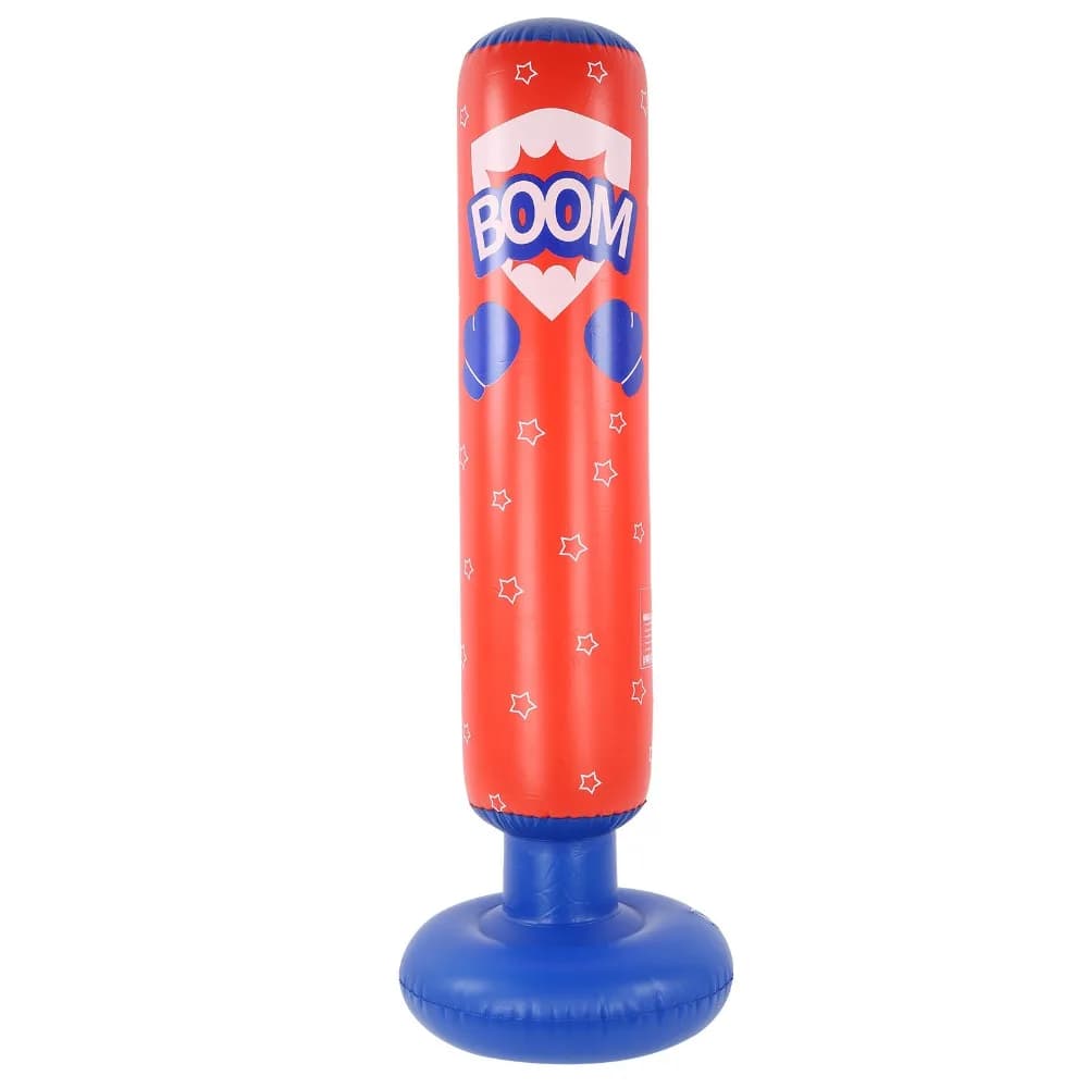 PVC Punching Bag Freestanding Inflatable Freestanding Boxing Bag Cylindrical Stable Rebound Boxing Training Toy Home Exercise